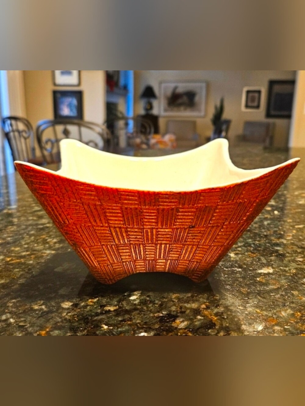 SHAWNEE Mid-Century Basketweave Pattern Pottery